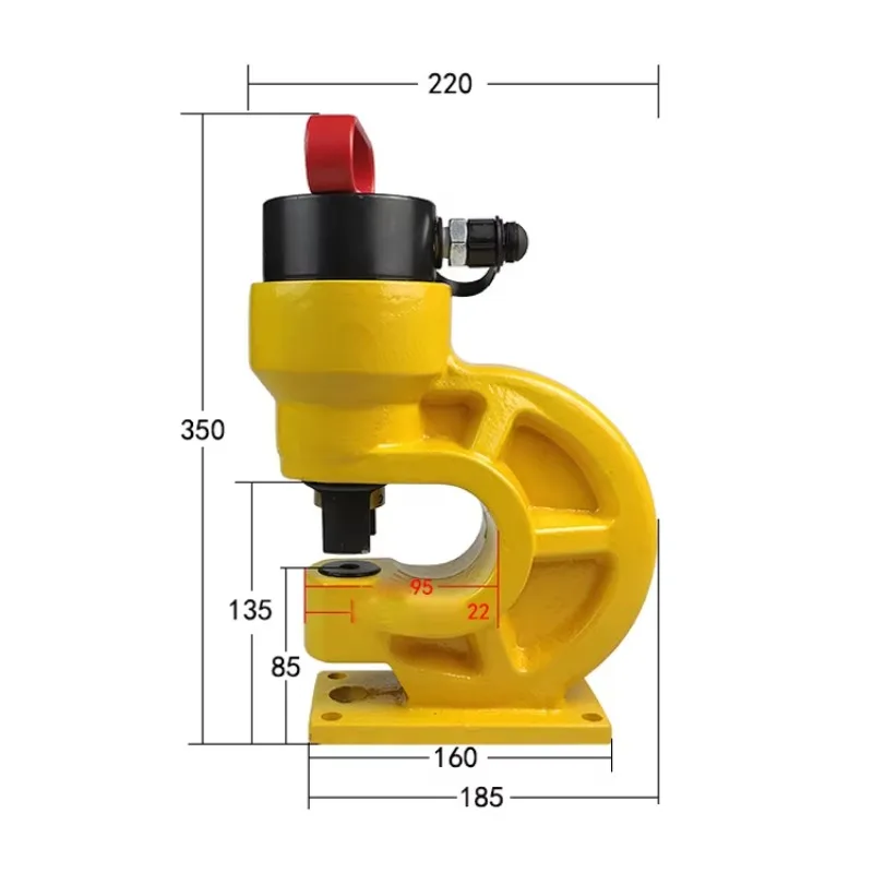 CH-60 Portable Metal Manual Steel Plate Knockout Busbar Punching Tool Hydraulic Puncher