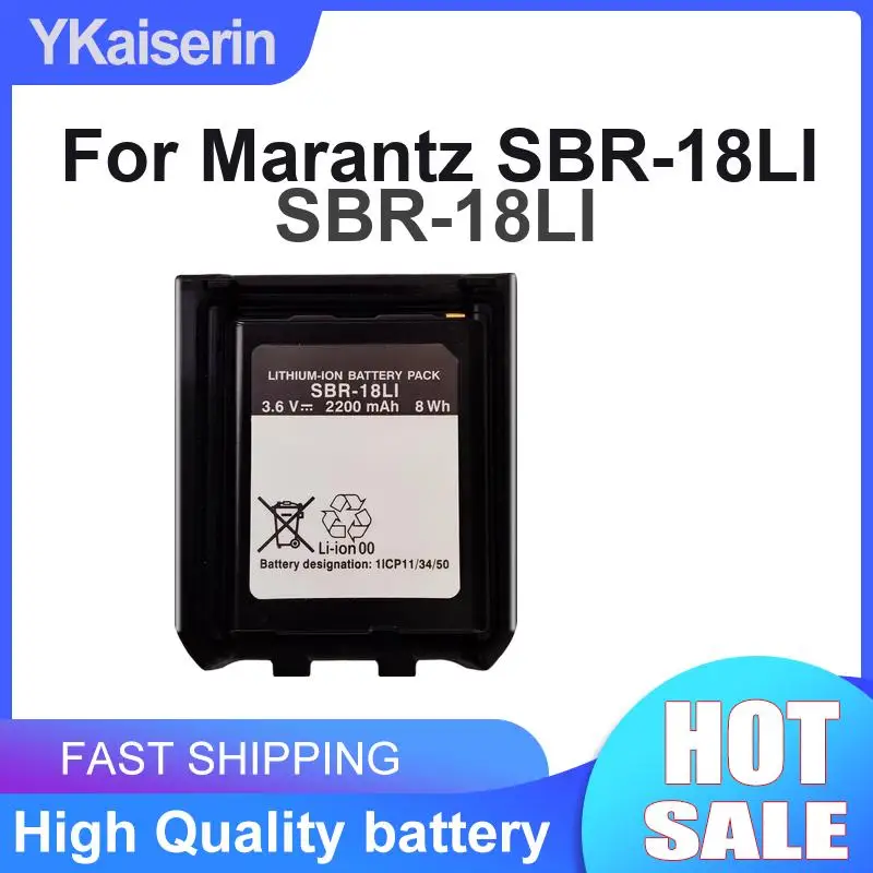 Walkie-Talkie Battery High-Capacity 2200mAh For Marantz Sbr-18LI