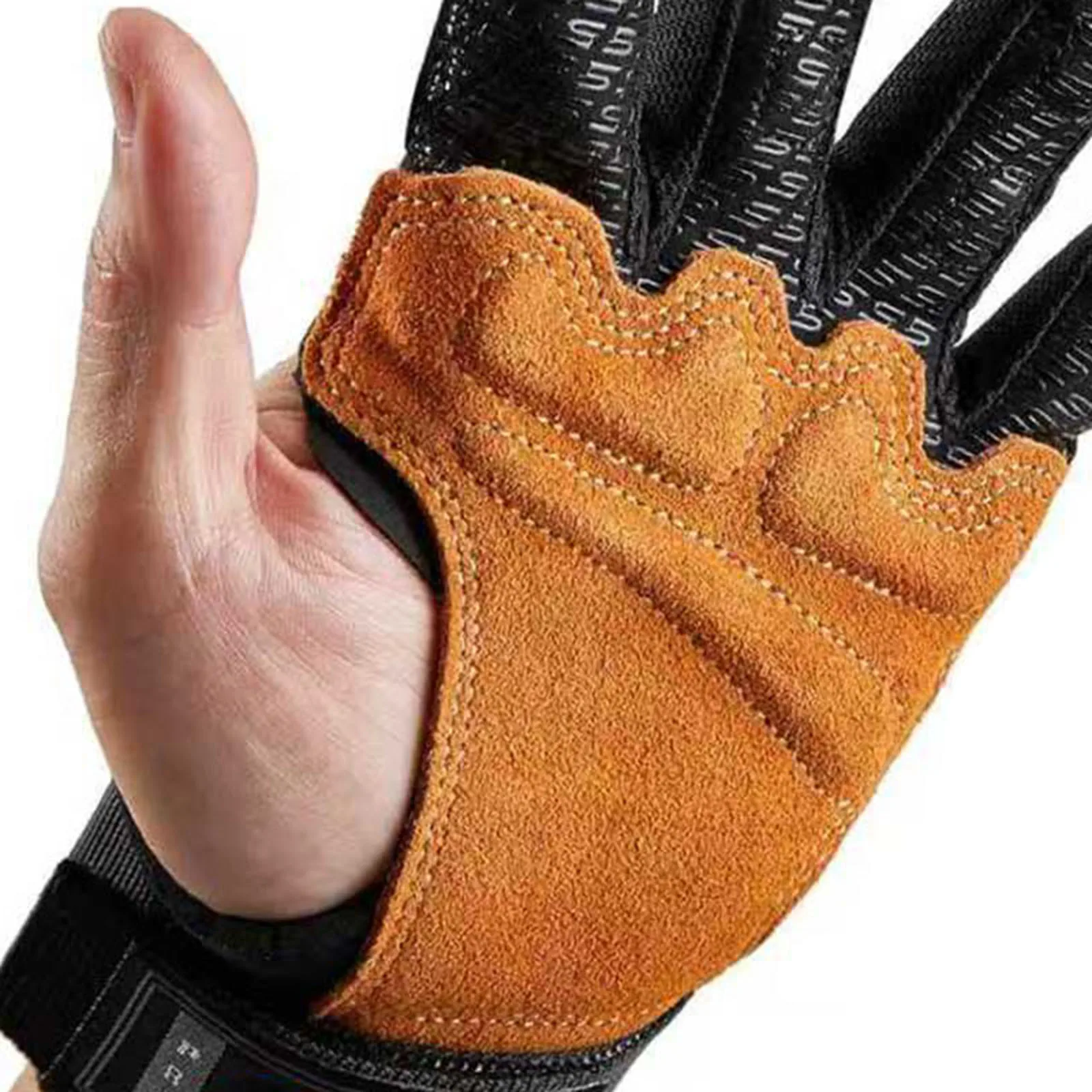 Unisex Men Women Padded Half-finger Gloves with Wrist Wrap Support And Hook And Loop Fastener for Outdoor Activities Sports