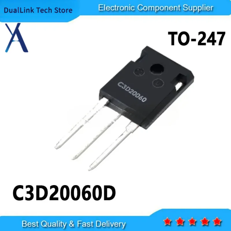 

5PCS New and Original C3D20060 CSD20060D CSD20060 C3D20060D TO-247 20A 600V