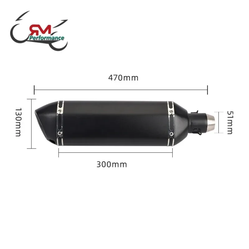 

Factory Hot Selling Universal Motorcycle Muffler Racing Exhaust For Benelli BN302 TRK 502 Duke 390 Moto Escapes Pipe