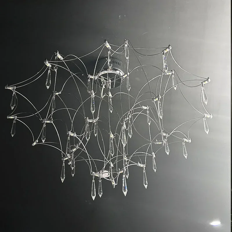 New French light luxury crystal ceiling lamp, living room lamp, household Gypsy star, household villa, bedroom starry sky lamp