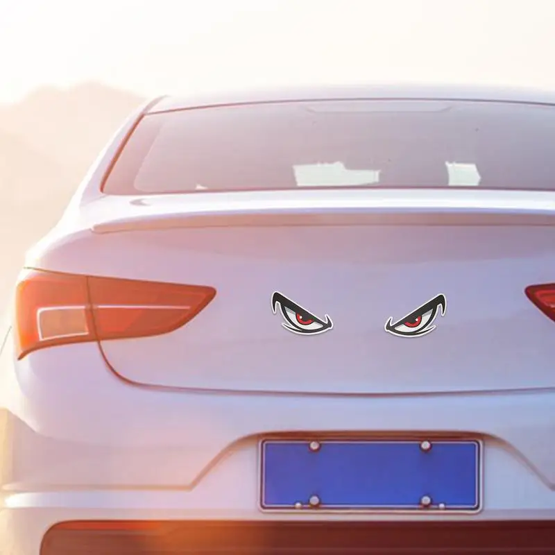 Stiker mobil reflektif, stiker mobil lucu, dekorasi mobil, stiker peringatan keselamatan Malam 3D, stiker mobil lucu