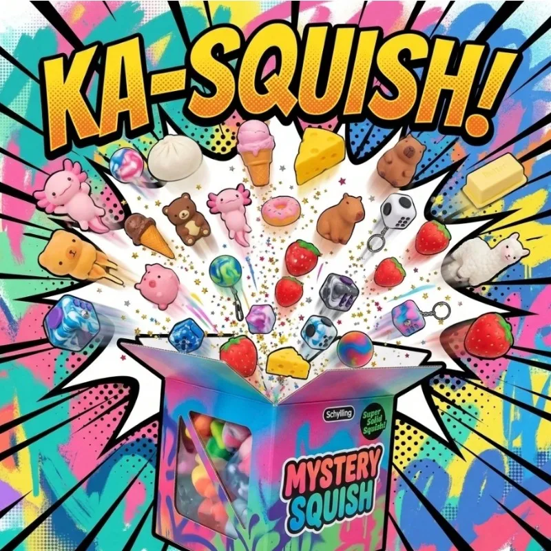 

HOT 2026 1PC Draws Mystery Squishy Toys – Random Blind Box Stress Relief Pack – Independent Odds Each Pull Ships Fast from US Warehouse