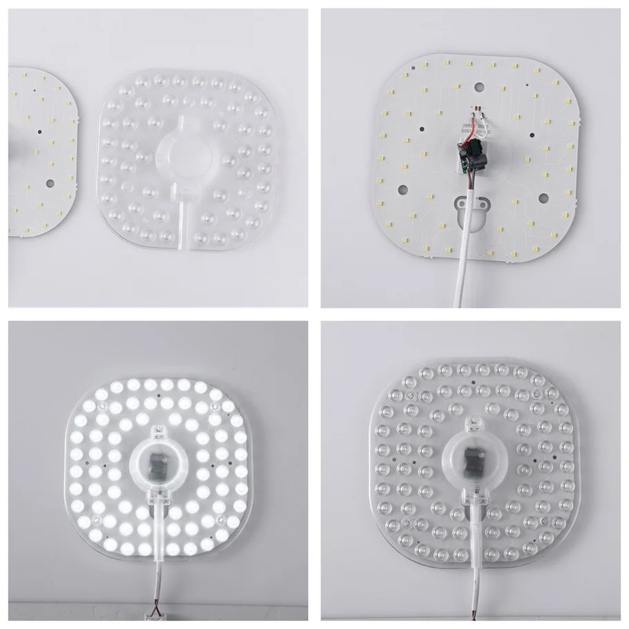 AvvRxx LED Module Source Ceiling 36W 24W 18W 12W  LED Ring PANEL Circle Light AC220V Square Ceiling Board The With Magnet