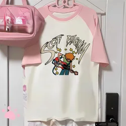 Scott Pilgrim Tee women manga t-shirts girl designer clothing
