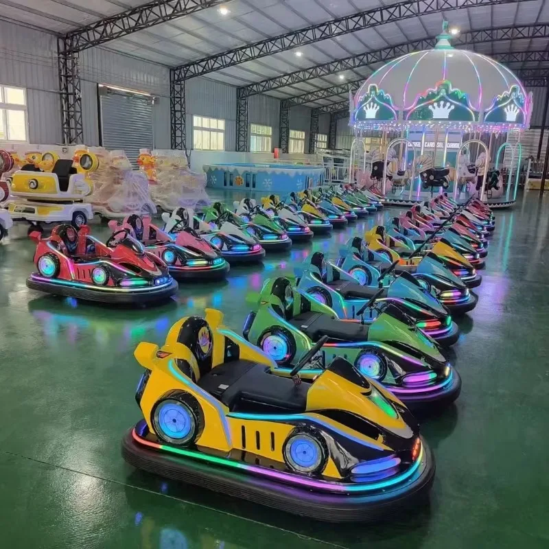 Fashionable Amusement Park Adult-Kids Rides on Exciting Games Machine Battery Remote 48V 500W Drift Bumper Car for Sale