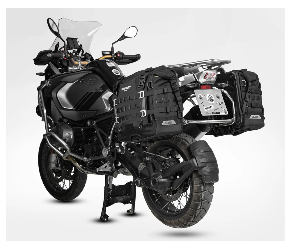 Rhinowalk 35L Wasserdichte Motorrad-Satteltasche mit Schnellverschluss und MOLLE-System-Schlossloch für Abenteuerreisen – Detail 20