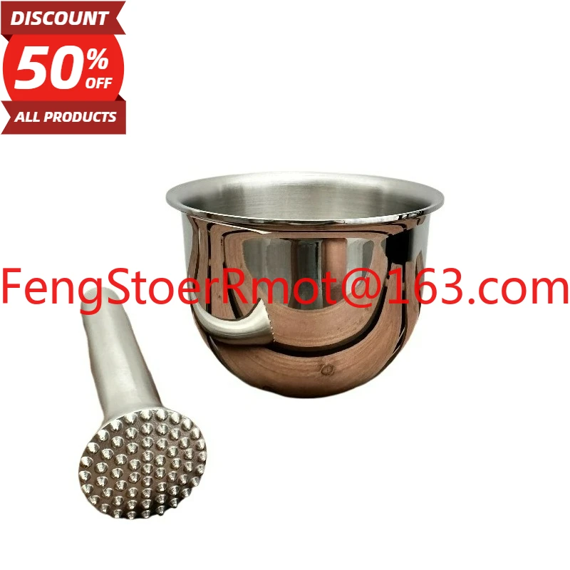 18/10 Stainless Steel Thickened Solid Garlic Mash Mash Tank Household Grinder Garlic Press