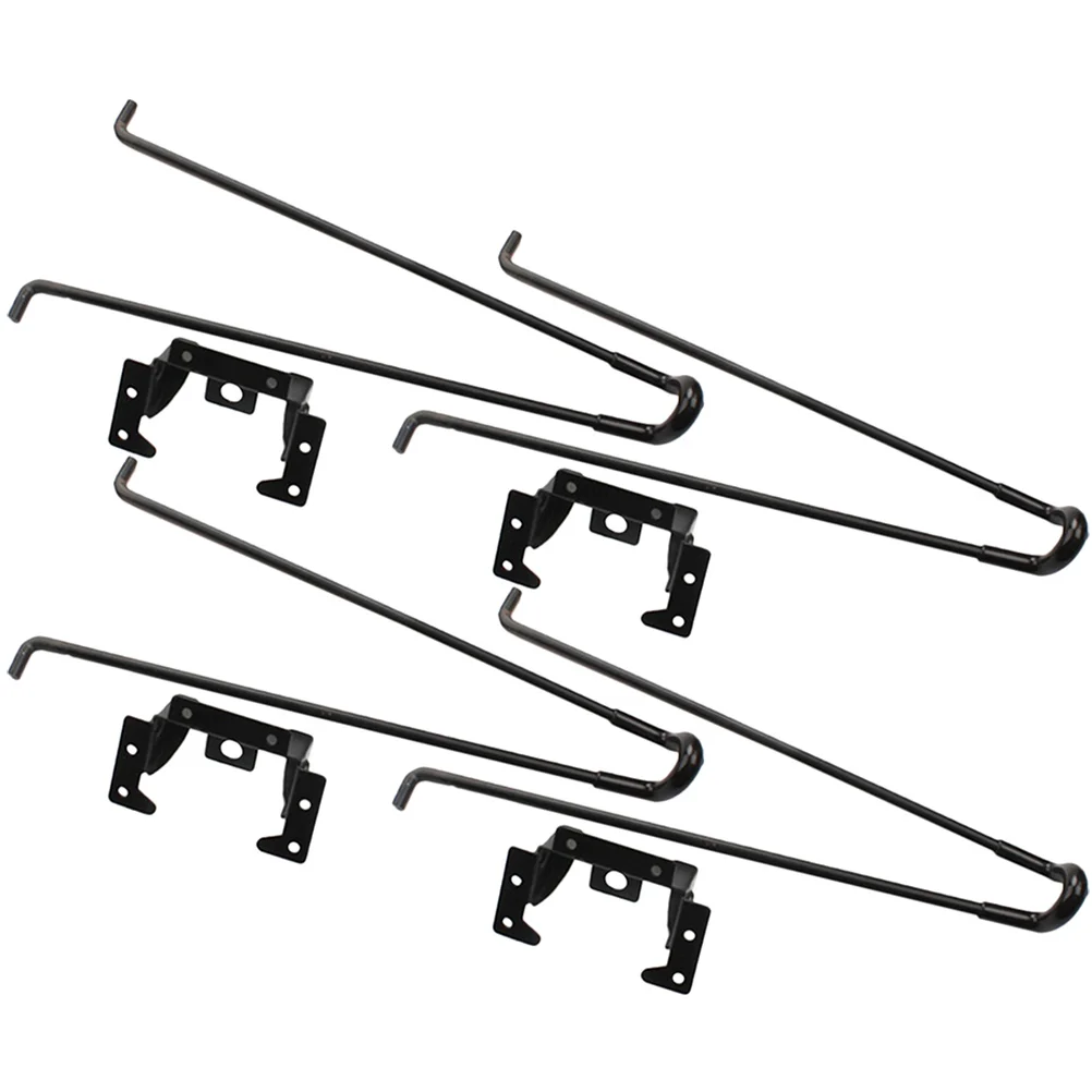 Gambe da tavolo pieghevoli da 4 pezzi Gambe in metallo a forcina da 250 mm per installazione di mobili fai-da-te Robusto supporto da tavolo pieghevole salvaspazio
