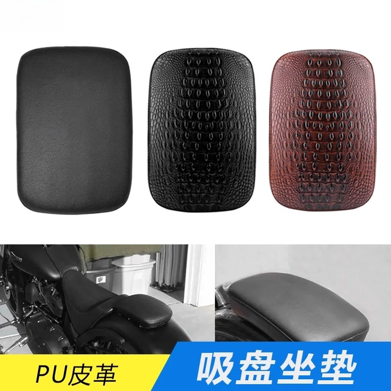 

Suction cup rear seat bag, modified locomotive, retro motorcycle seat cushion, quick disassembly