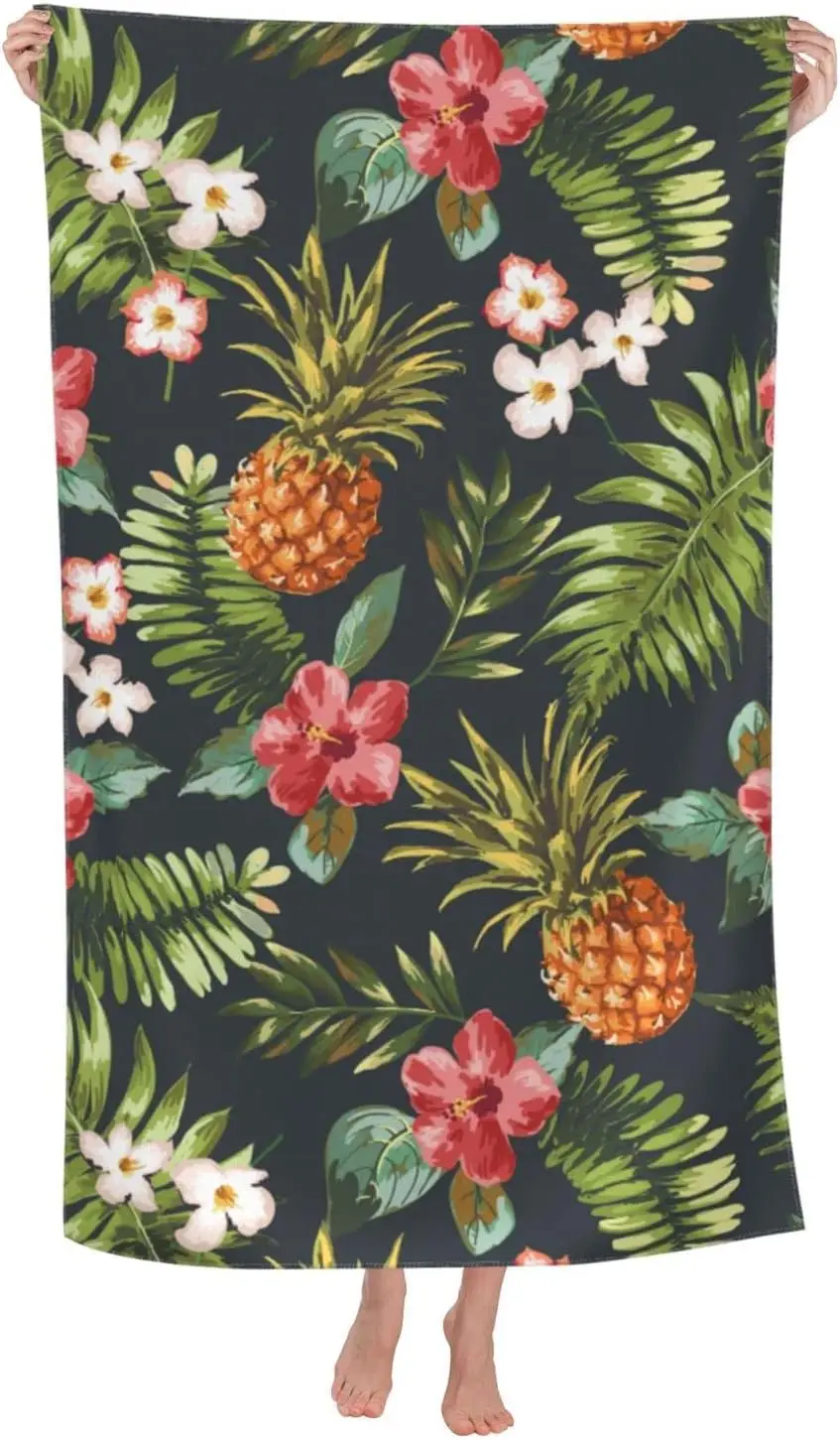 Fruit Pineapple Bath Towels,Fruit Beach Towel Quick Dry Bath Towels Soft Bath Towel for Swimming Camping Hotel Sports Bathroom
