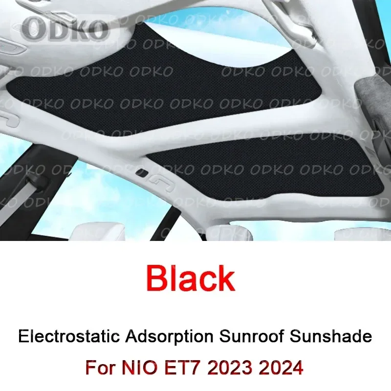 

Автомобильный электростатический адсорбционный люк на крыше, солнцезащитный козырек для NIO ET7 2023 2024 2025, теплоизоляционная наклейка в стиле мансарда, автоаксессуары