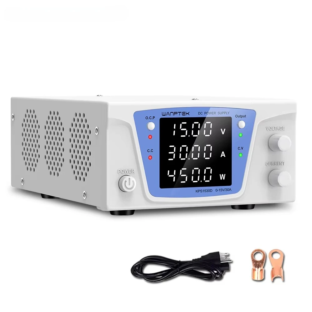 1530D أربعة أرقام الرقمية تيار مستمر استقرت إمدادات الطاقة 15 فولت/30A الشيخوخة والطلاء الكهربائي والتدريس التجريبي