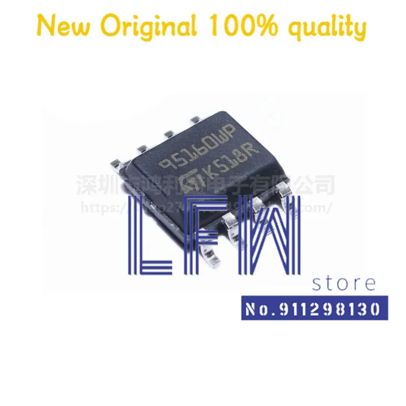 10pcs/lot M95160-WMN6TP M95160-WMN6 M95160 95160WP SOP8 Chipset 100% New&Original In Stock