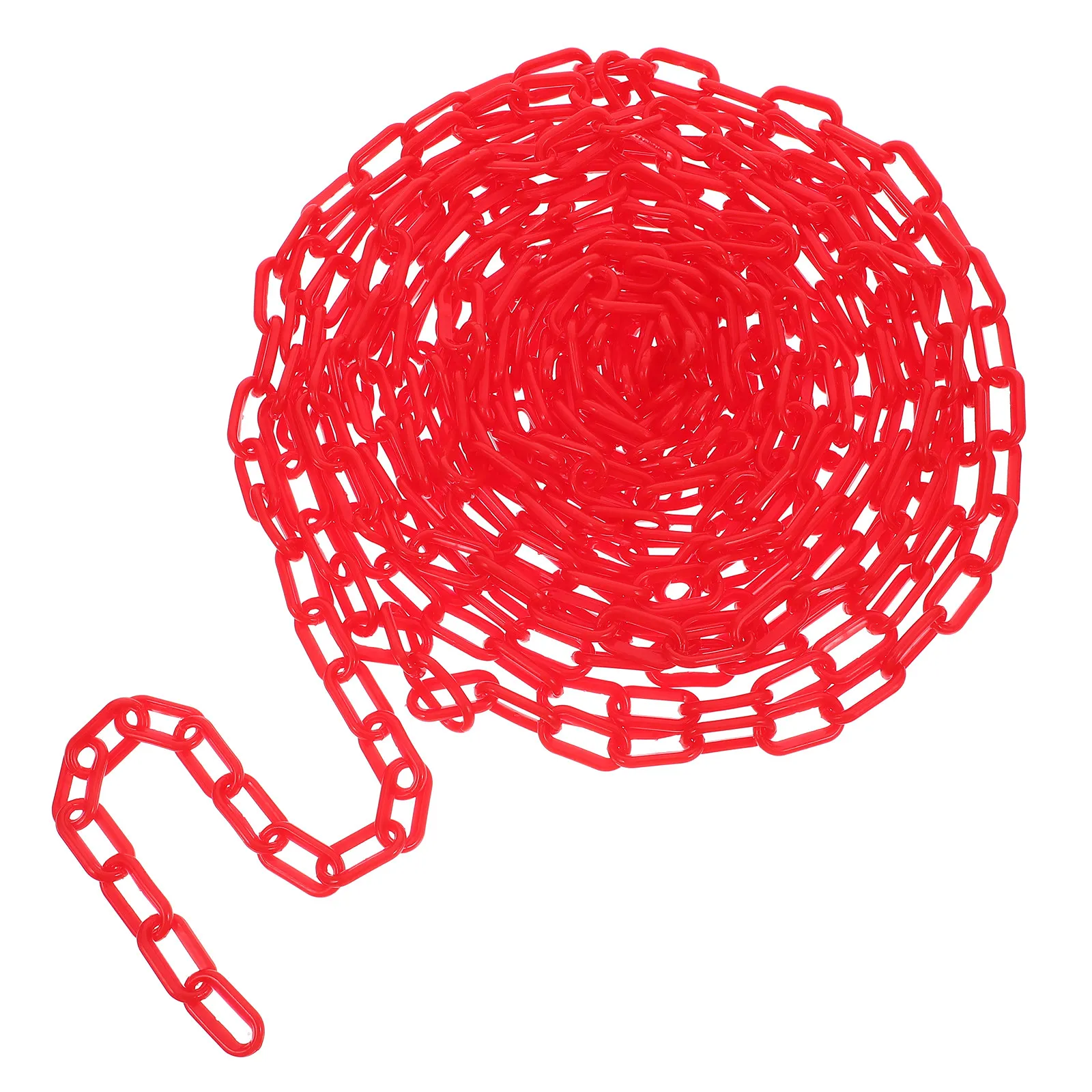 10m Plastic Barrier Chain Safety Chain Crowd Adjustable Detachable Caution Security Plastic Chains