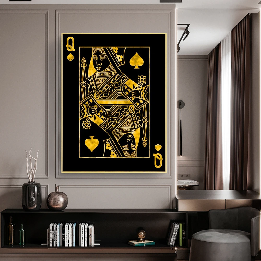 Gold Queen King Poker cetak di - Photography Job ulasan dan harga