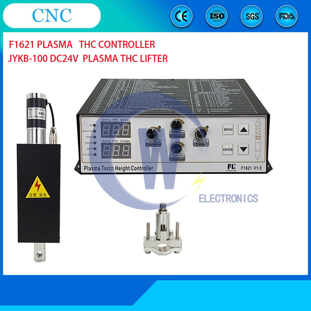 

F1621 +JYKB-100 Plasma THC Torch Height Controller Arc Cap Voltage And Lifter For Plasma Cutting Machine Cutter