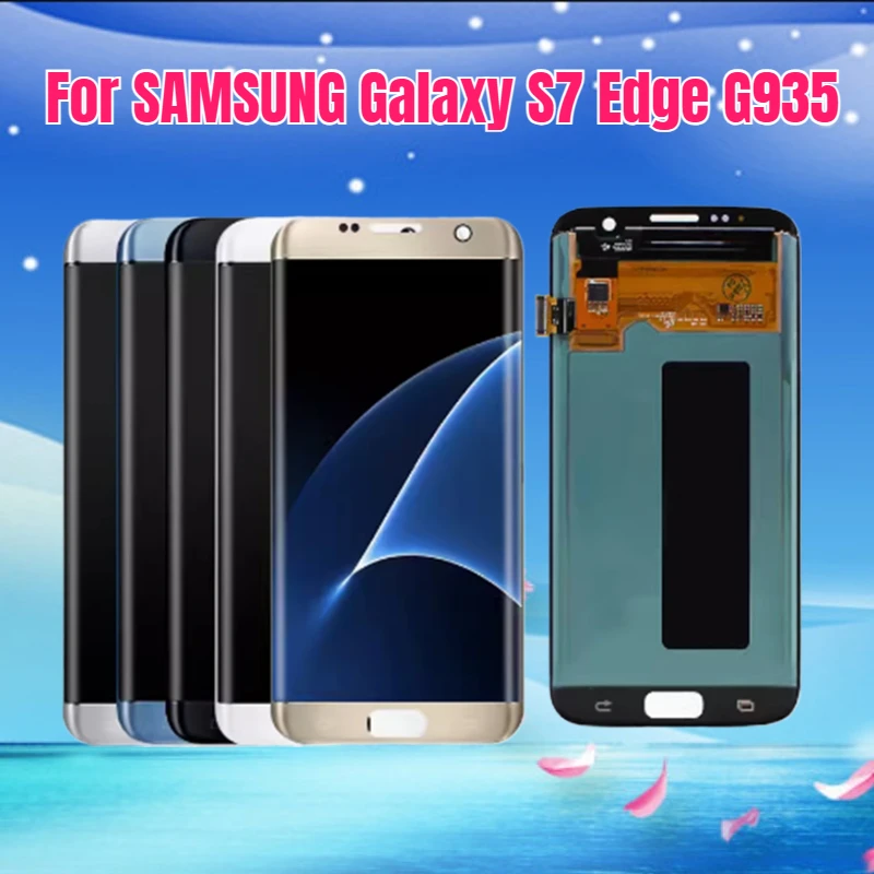 

LCD Display for SAMSUNG Galaxy S7 Edge G935 LCD Display Touch Screen Digitizer Assembly Replacement S7Edge Display Screen