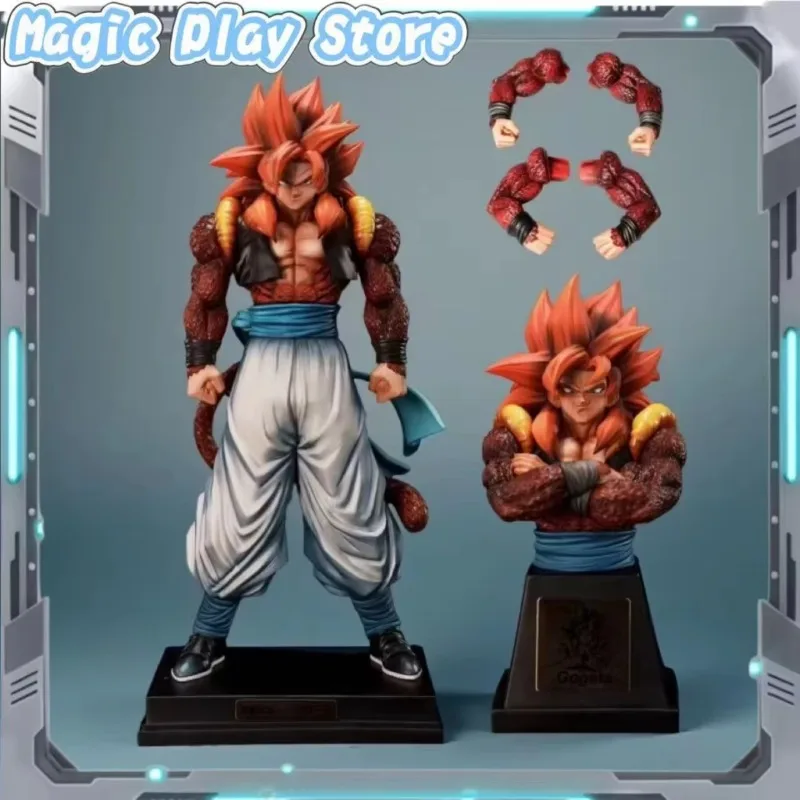 Dragon Ball GT Super Saiyan 4 Gogeta Figure Replaceable Body PVC Statue Model Collectible Anime Action Figure Toy Decor Gifts