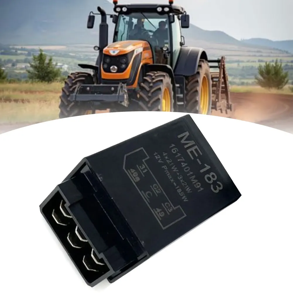 Tractor Flashing Relay 1617401M1 75605146 0335200160 Plastic 12V Flashing Relay 6-pin Connector For 31 49 49a For C For C2 For C