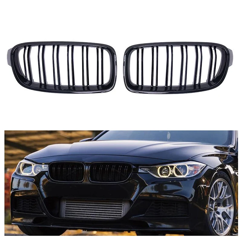 

Upgraded Auto Grilles Set for 3 Series F30 F31 F35 (2012-2018) 330d 328i 335i 320d 340i Kidney and Racing Grille