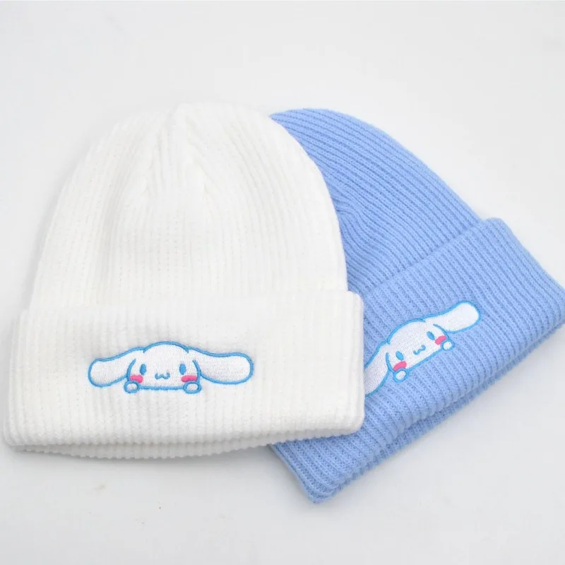 

Saniro Hello Kitty anime cartoon innovative wool hat cute cartoon cinnamon melody high-looking Kuromi winter knitted hat gift