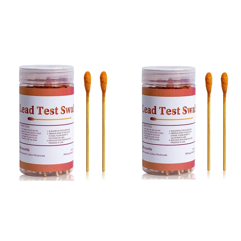 Lead Test Swabs, Instant Lead Test Kit, Rapid Home Use Test For Painted Surfaces, Ceramics, Plates, Metal, Wood