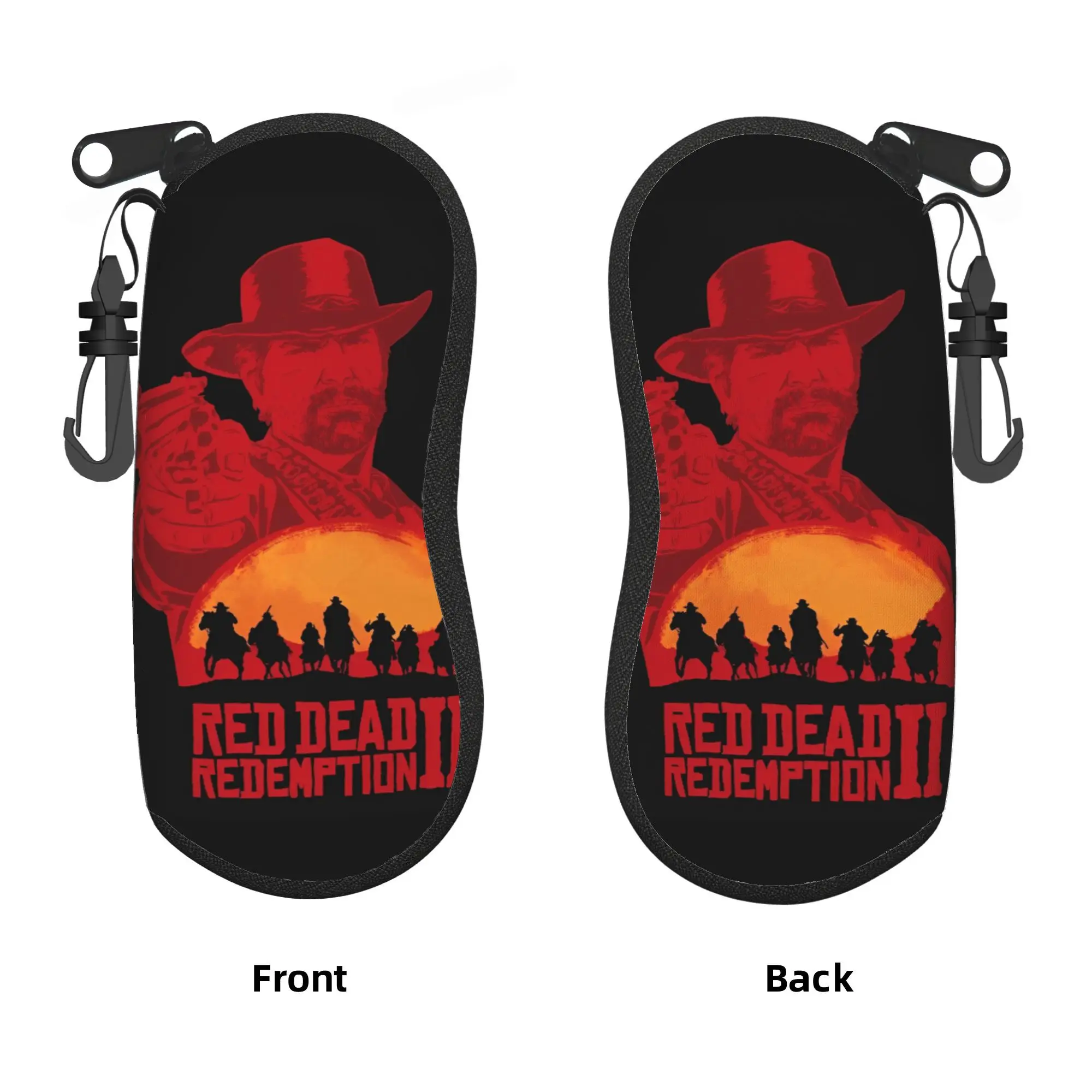 Étui à lunettes Red Dead Redemption 2, étui à lunettes de soleil portable pour hommes et femmes, étui de voyage pour lunettes, boîte souple pour lunettes