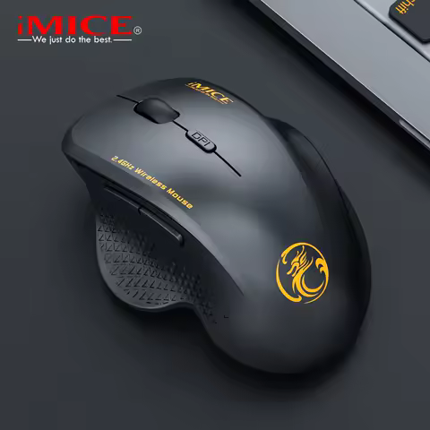 Wireless Mouse 2.4G 1600DPI Portable Gaming and Office Mouse Ergonomic Smart Power Saving for Macbook PC Gamer Laptop Win7/8/10