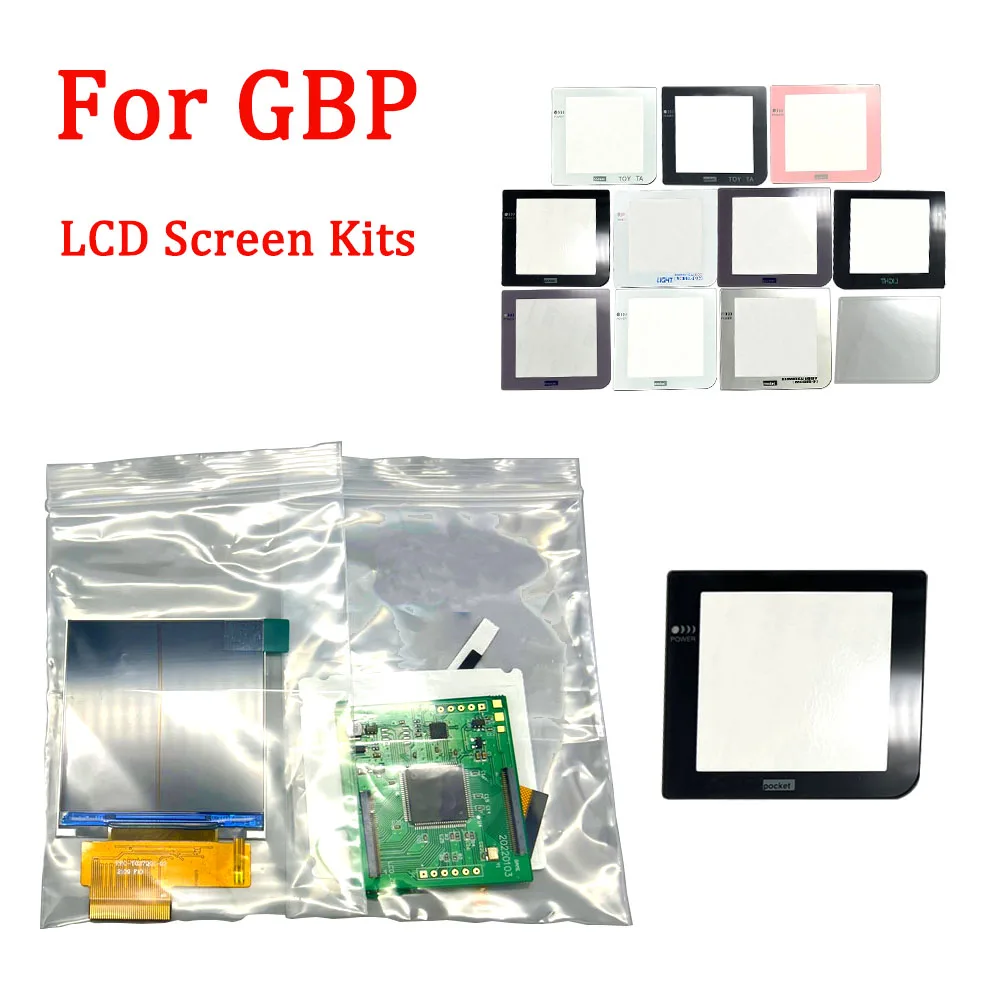 New 2.6 Inch Original Size IPS High-Brightness LCD Screen Kits For Gameboy Pocket GBP IPS LCD Support Multiple Display Styles