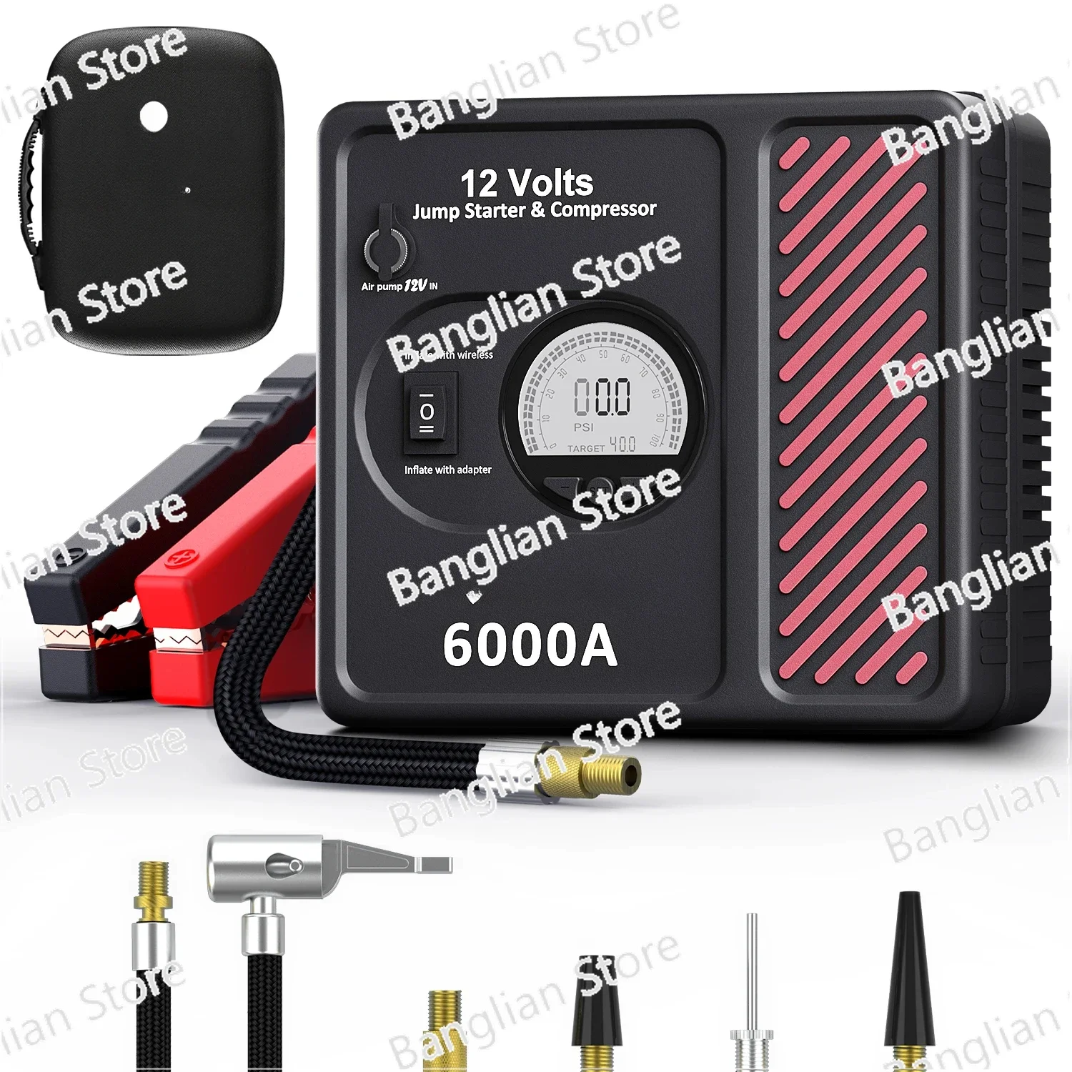 Factory Direct Power Bank Jump Starter Car 12V Mini Battery Jump Starter Set 6000A As Car Repair Tool