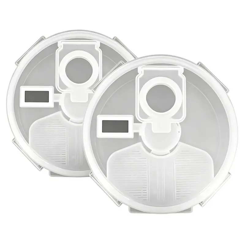 

ABIJ-2Pcs 3D Printer Filament Dryer And Storage Box, Dustproof Anti-Moisture PETG Sealed Box With 360° Fast Heating