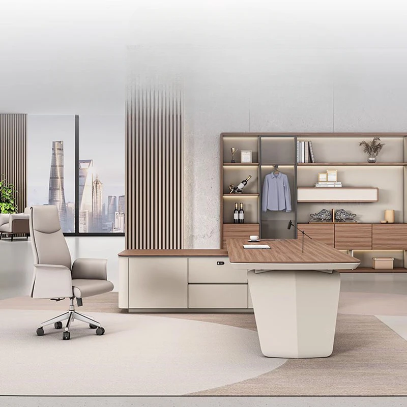 Établi de Bureau Moderne, Rangement, Écriture, Réception, Meubles de Luxe