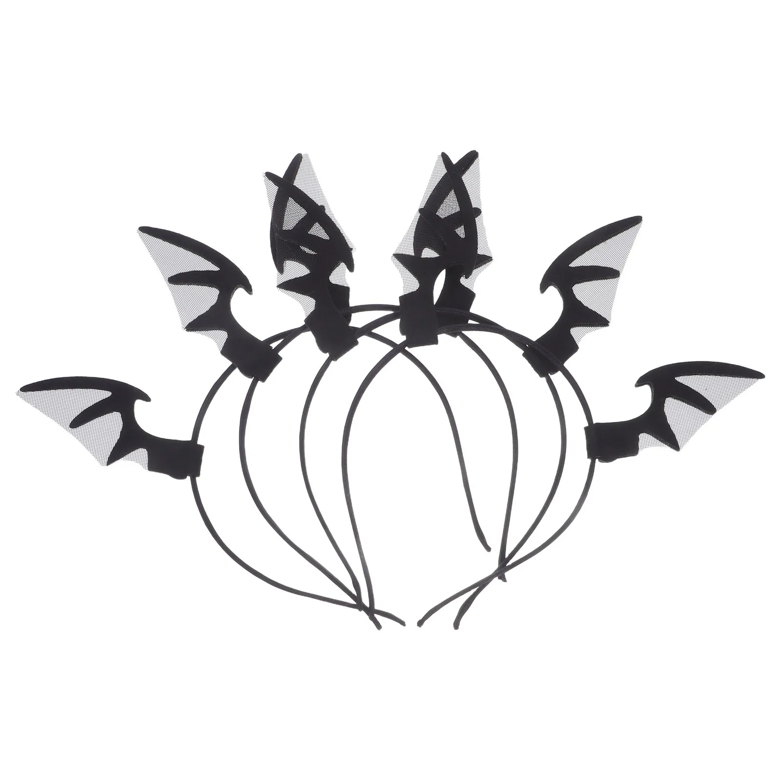 

4Pcs Bat Headband Festive Lightweight Hairband for Halloween Party Costume Accessories Spooky Bat Wings Headwear