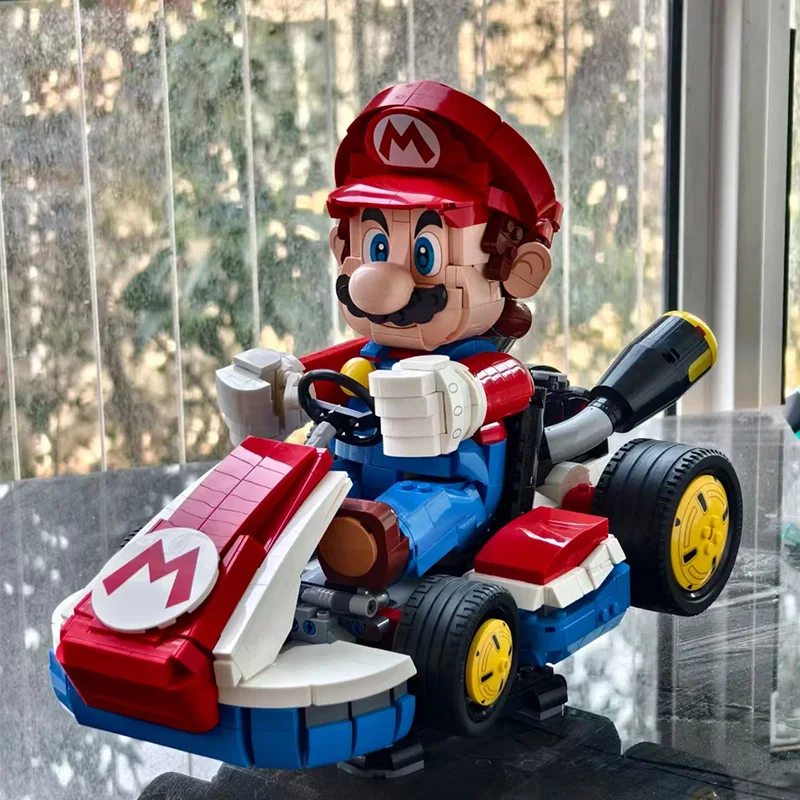 

Creative Cartoon Super Bros Game Assembly Toys Kart 1972 Pieces Racing Toys, Christmas Gifts, Birthday Gifts