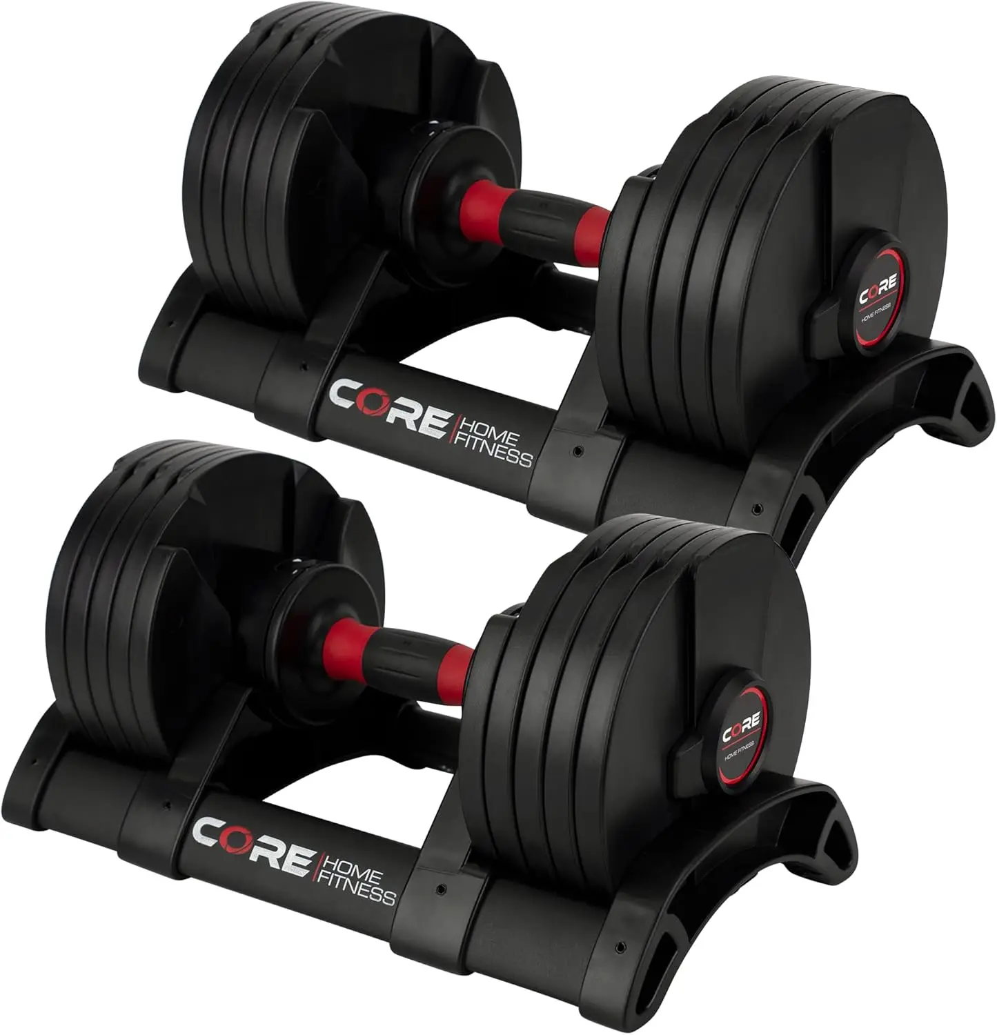 

Adjustable Dumbbell 5-50Lb Weight Set By Affordable Dumbbells - Space Saver - Dumbbells for Home Gym and Strength Training