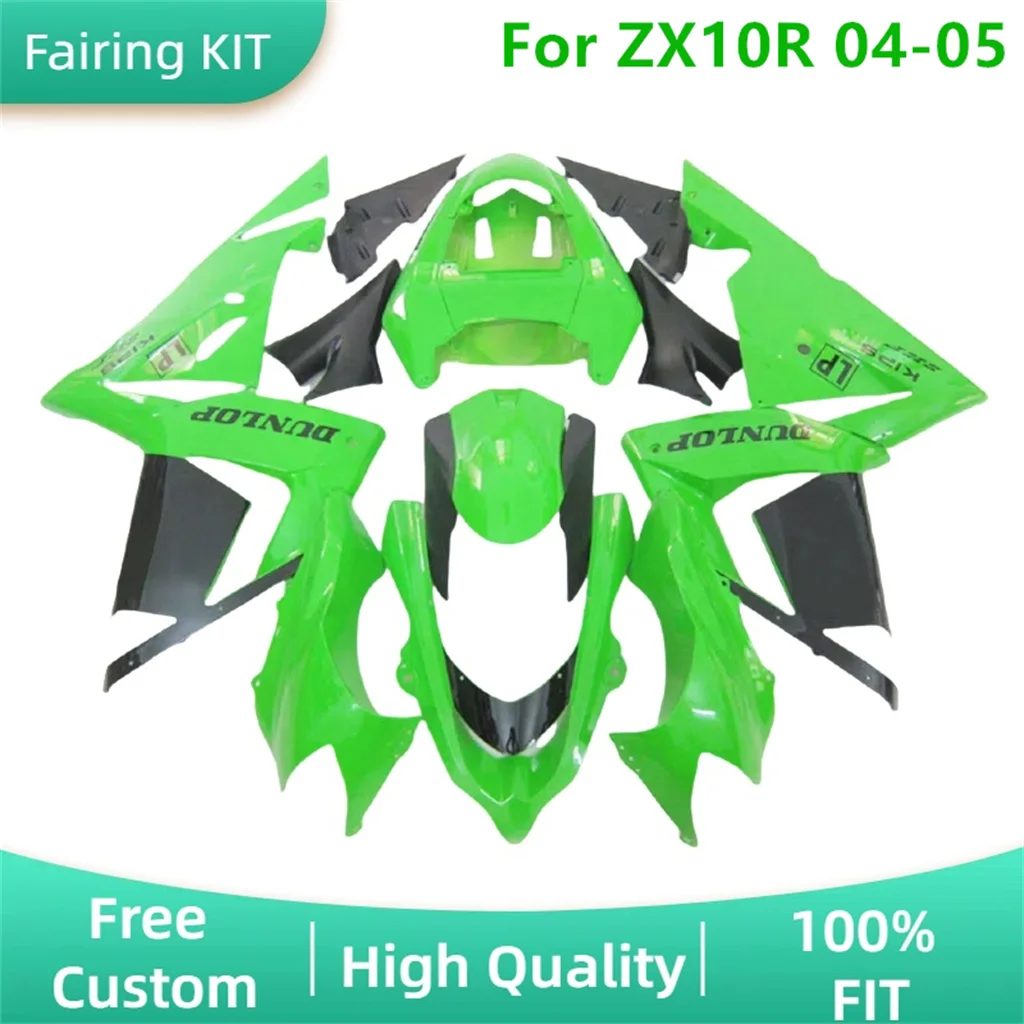 

ZX10R 2004 2005 High Grade Fairings for Kawasaki ZX 10R 04 05 100% Fit Motorcycle Body Repair Bodykit Parts Full Set Free Custom