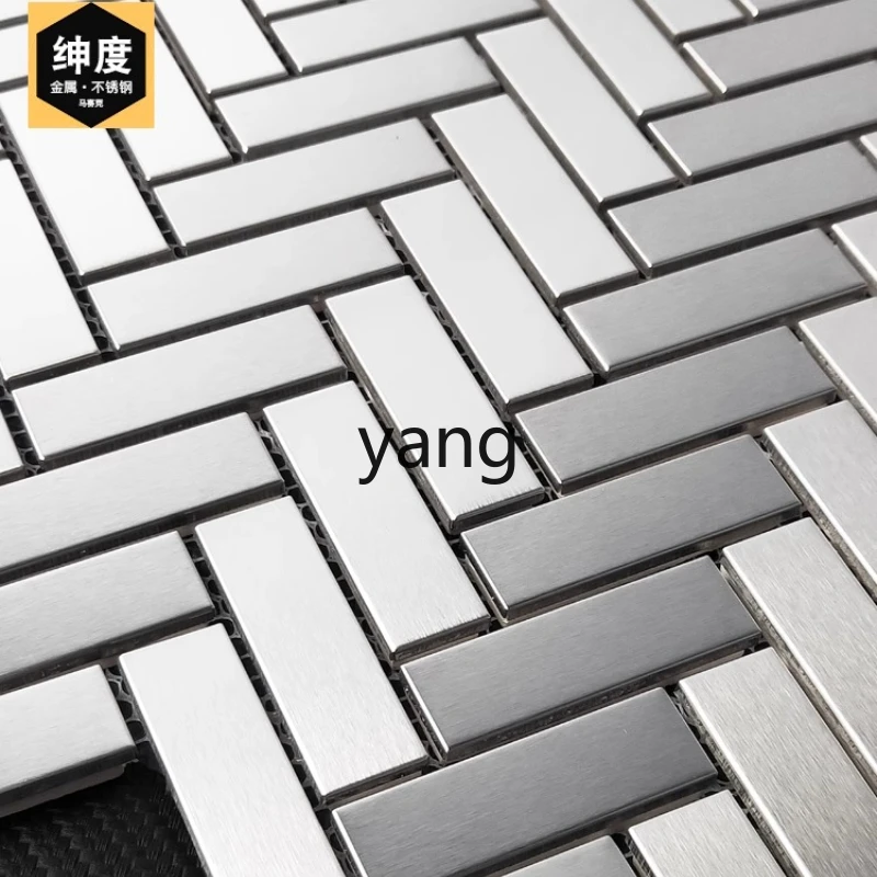 

LH stainless steel tile cashier bar wall tile metal background decorative wall tile