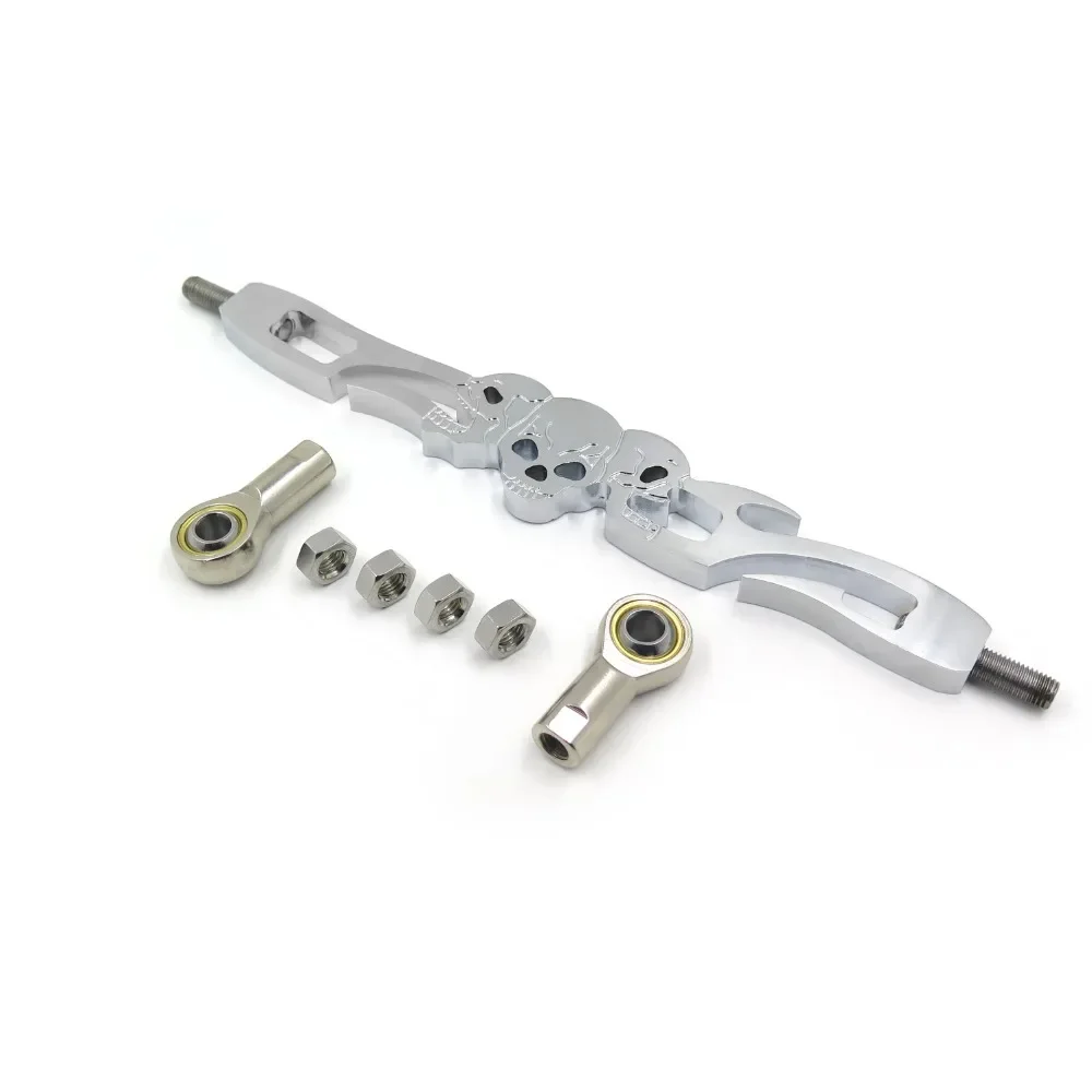 Motorcycle Skull Shift Linkage for Harley 1985 & Up Softail FXDWG Dyna Wide Glide CHROME