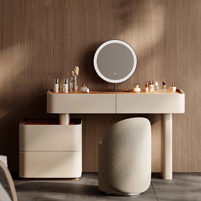 

Elegant Italian Vanity Desk Beauty Minimalist Trendy Classic Vanity Desk Aesthetic Design Coiffeuse De Chambre Bedroom Furniture