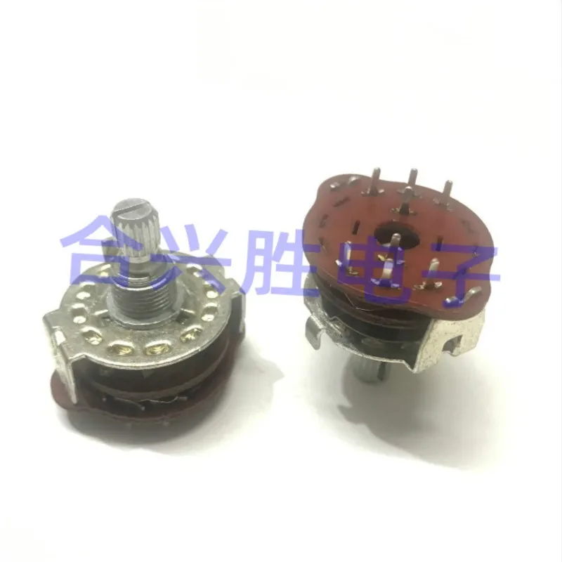 1 Piece RS25 Type Rotary Band Switch 2nd Knife 3rd Gear Signal Switching Switch Flower Shaft Length 15MM Unscrew 2 Times