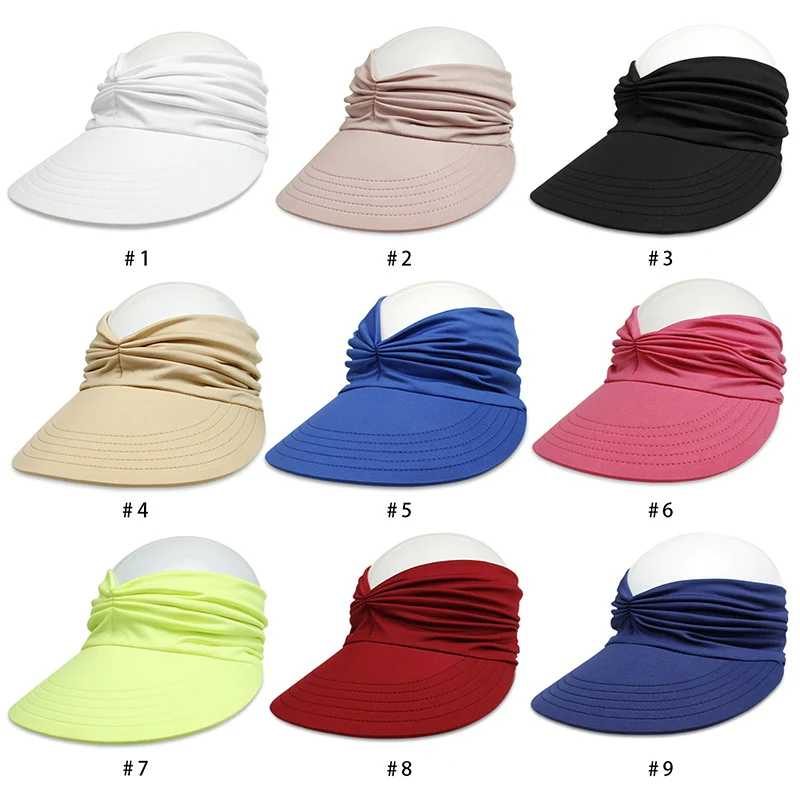 Flexible Adult Hat for Women Anti-UV Wide Brim Visor Hat Easy To Carry