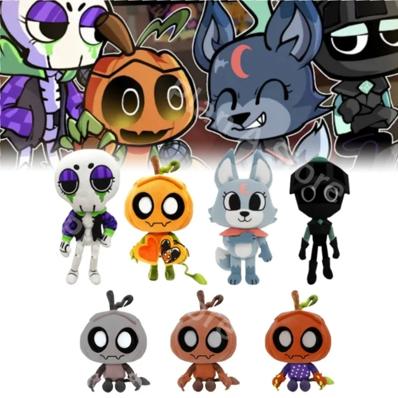 

New Halloween Dandy's World Gourdy Plush Cute Ribecca Eclipse Plush Gourdy 1st Edition Plushies Collection Doll Toy Gift For Kid