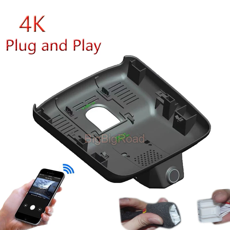 4K Plug And Play For Toyota Crown 2023 2024 / CHR IZOA 2.0L 2018 2019 2020 Car Video Recorder Wifi DVR Dash Camera FHD 2160P