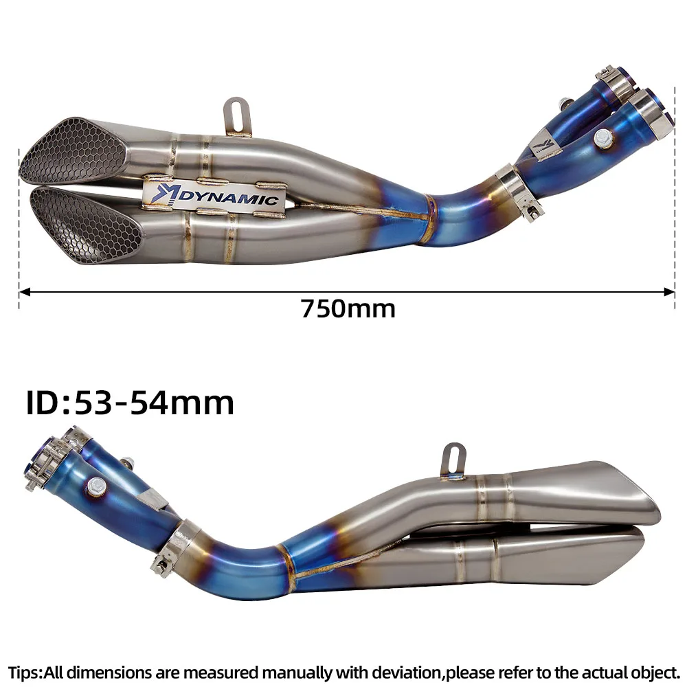 Universal 51mm Moto Exhaust Pipe, Racing Muffler With DB Killer, Carbon Fiber Style For Street Bike, Performance Escape System,