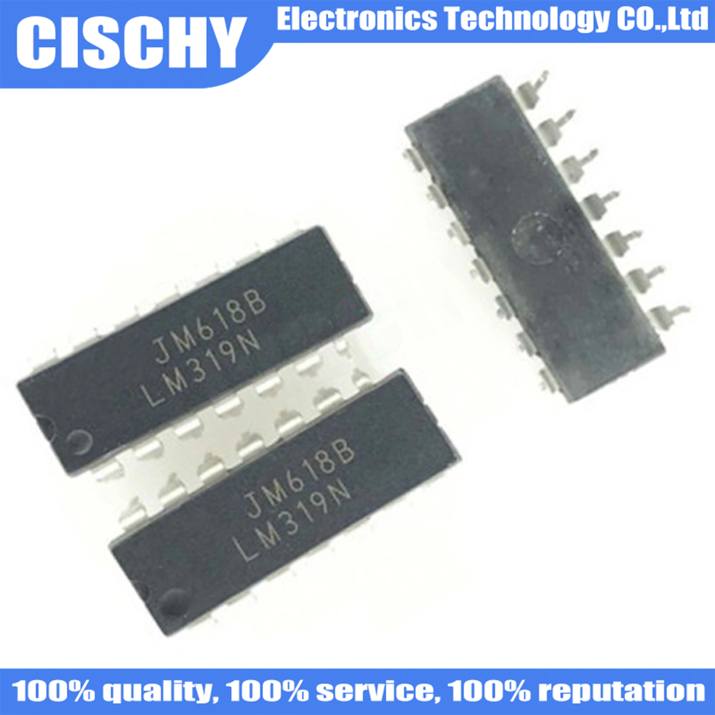 5PCS/lot LM319AN LM319 DIP14 LM319N DIP DIP-14   IC In Stock