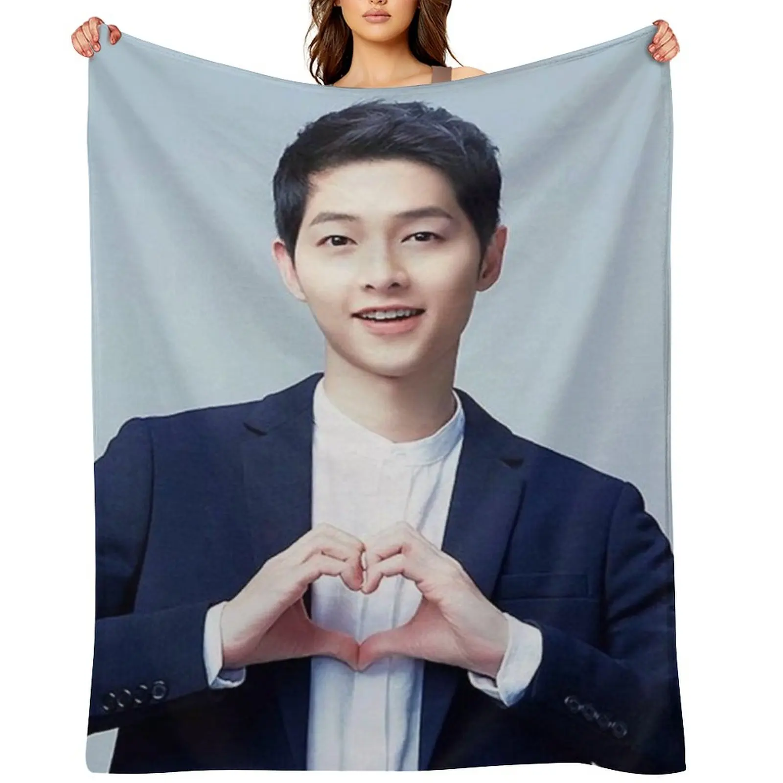 

Song Joong ki Throw Blanket Soft Big Tourist Travel anime Blankets