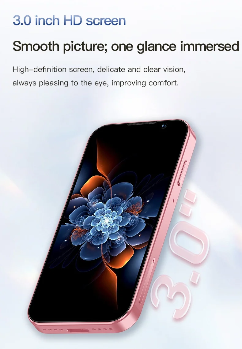 SOYES I17 Mini 3G Smartphone 3.0" HD Display 2GB RAM 16GB ROM Dual SIM 5MP Camera Type-C Small Android Mobile Phone Face Unlock