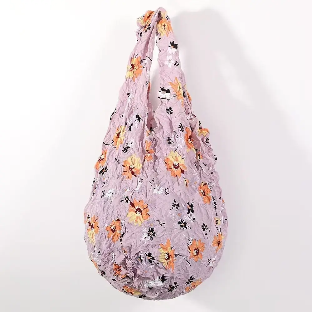 

Reusable Bubble Foldable Stretch Bag Shopping Bag Large Capacity Magic Stretch Puff Bag Multi Purpose Chiffon Storage Bag Daily